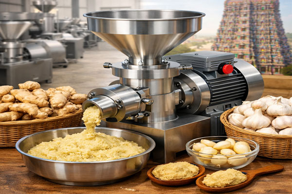 Ginger Garlic Paste Machine Manufacturer Company in Madurai, Commercial Vegetable Cutting Machine Price , Fully Automatic Garlic Peeling Machine